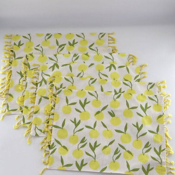 Opalhouse Placement 6 Pcs White Picnic Beach Cottagecore Summer Rural Whimsical - Picture 2 of 6